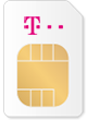 Abbildung einer Simkarte von Telekom