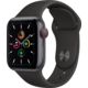 Apple Watch SE (2021) Aluminiumgehäuse space grau, Sportarmband schwarz Galerie