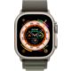 Apple Watch Ultra Titangehäuse, Alpine Loop grün