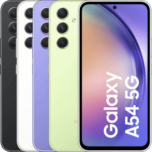 Samsung Galaxy A54 in verschiedenen Ansichten