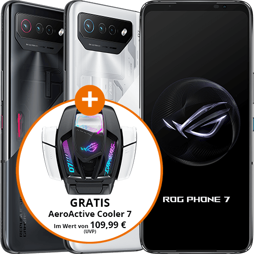 Aktionsgerät ASUS ROG Phone 7 in verschiedenen Ansichten
