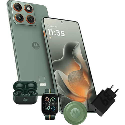 Motorola Edge 70 in verschiedenen Ansichten