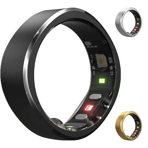 RingConn Smart Ring in verschiedenen Ansichten
