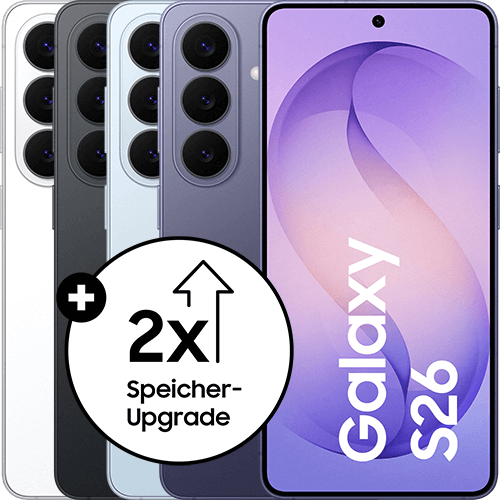 Samsung Galaxy S26 in verschiedenen Ansichten