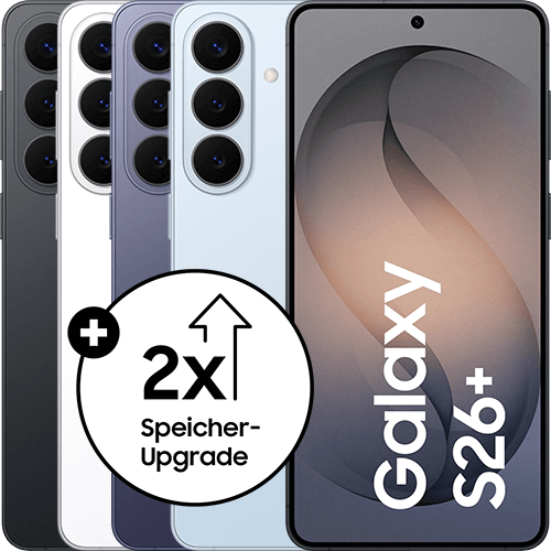 Samsung Galaxy S26 Plus in verschiedenen Ansichten