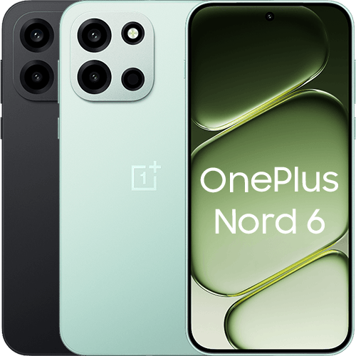 Aktionsgerät OnePlus Nord 6 in verschiedenen Ansichten