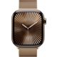 Apple Watch Series 10 Titangehäuse gold, Milanaise Armband gold Galerie