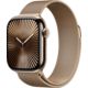 Apple Watch Series 10 Titangehäuse gold, Milanaise Armband gold Galerie
