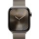 Apple Watch Series 10 Titangehäuse natur, Milanaise Armband natur Galerie