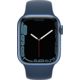 Apple Watch Series 7 Aluminiumgehäuse blau, Sportarmband abyssblau Galerie