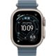 Apple Watch Ultra 3 Titangehäuse Natur, Ocean Armband Maritimblau Galerie