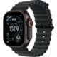 Apple Watch Ultra 3 Titangehäuse Schwarz, Ocean Armband Schwarz