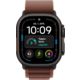 Apple Watch Ultra 4 Titangehäuse schwarz, Alpine Loop Burgundy Galerie