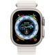 Apple Watch Ultra Titangehäuse, Ocean Armband weiss Galerie