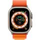 Apple Watch Ultra Titangehäuse, Alpine Loop orange
