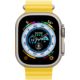 Apple Watch Ultra Titangehäuse, Ocean Armband gelb