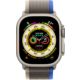 Apple Watch Ultra Titangehäuse, Trail Loop blau/grau