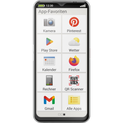 Emporia SMART.6 schwarz 128 GB | 6 GB RAM + 100 GB otelo Allnet-Flat Classic Vertrag