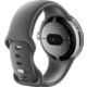 Google Pixel Watch Edelstahlgehäuse Polished Silver, Sportarmband Charcoal Galerie