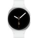 Samsung Galaxy Watch 8 Gehäuse silver, Sport Band white