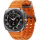 Samsung Galaxy Watch Ultra (2025) Gehäuse Titanium gray, Marine Band orange Galerie