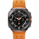 Samsung Galaxy Watch Ultra (2025) Gehäuse Titanium gray, Marine Band orange
