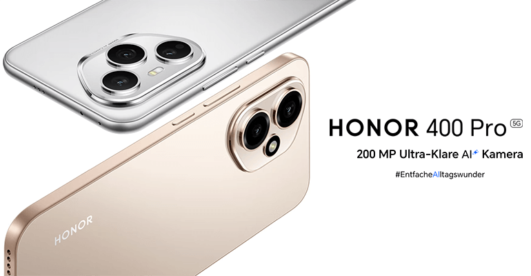 Honor 400 Pro: 200-MP-KI-Kamera und 100 Watt Schnellladen