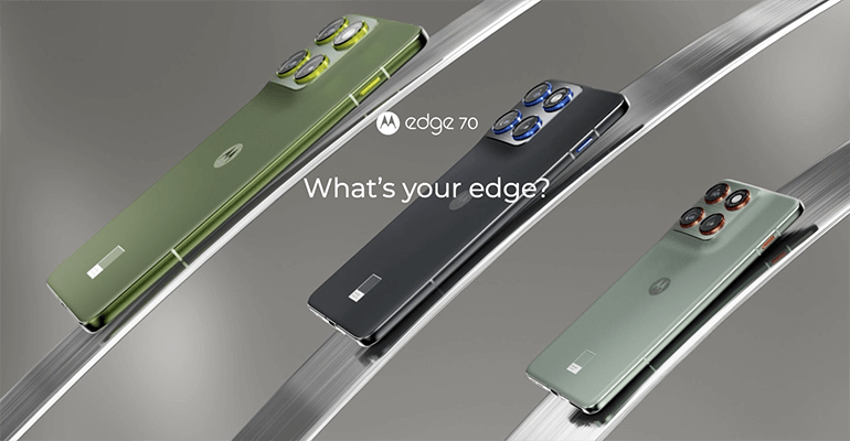 Motorola Edge 70: Ultraflache 5,99 mm in außergewöhnlichen Farben