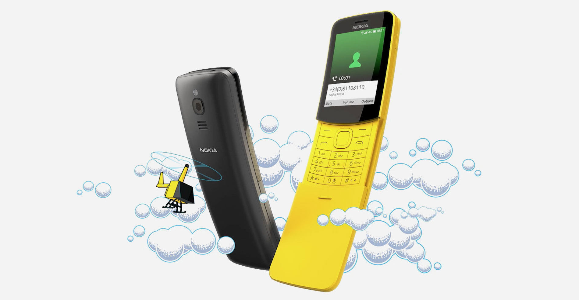 Eine wahre Legende ist zurück – das Slider-Handy Nokia 8110 4G