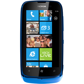 Nokia Lumia 610 – Windows Phone mit  3,7″-Display, 5-Megapixelkamera und Mix Radio