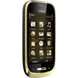 Nokia Oro: Luxuriöses Hightech-Smartphone aus Gold, Leder und mit echtem Saphir