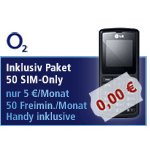 Nur 5 Euro pro Monat: 50 Freiminuten plus kostenloses Handy