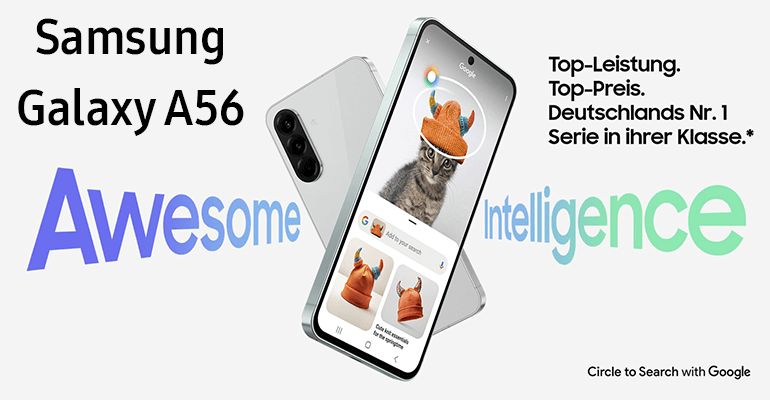 Samsung Galaxy A56: Leistungsstarkes Mittelklasse-Smartphone mit AI-Features und beeindruckender Kamera