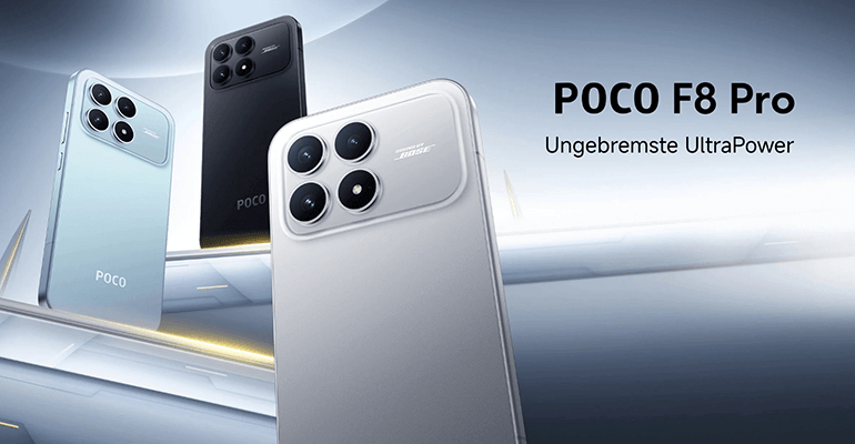 Xiaomi Poco F8 Pro: Snapdragon 8 Elite Prozessor und 6210 mAh Akku