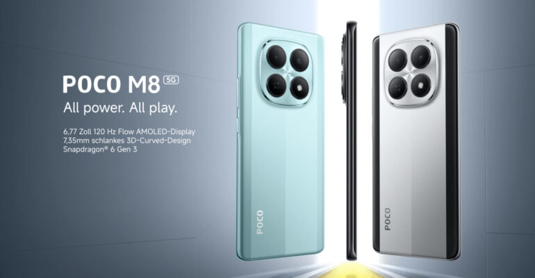 Xiaomi Poco M8: Großes Flow-AMOLED-Display trifft starke Akkulaufzeit für den Alltag